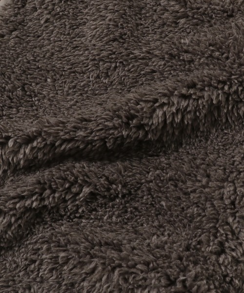 KRIFF MAYER Lady's Collection(クリフメイヤーレディースコレクション)の「シャギーボアロングフードJK(その他アウター・レディース・ネイビー/ベージュ/モカ/カラフル/カーキ/ナチュラル/グレー・MEDIUM/LARGE)」の18枚目の写真