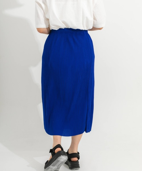 nemne store（ネンネストア）の「プリーツナロースカート（スカート・レディース・ブラック/ピンク/ブルー/グリーン・MEDIUM/LARGE）」の9枚目の写真
