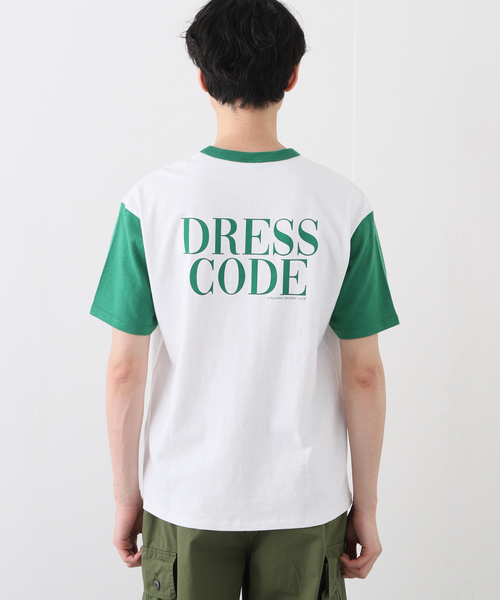 EDIFICE(エディフィス)の「【RUSSELL ATHLETIC】別注 AE.CLUB ベースボールTシャツ(Tシャツ/カットソー・メンズ・ネイビー/グリーン・MEDIUM/LARGE)」の4枚目の写真