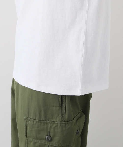 EDIFICE(エディフィス)の「【RUSSELL ATHLETIC】別注 AE.CLUB ベースボールTシャツ(Tシャツ/カットソー・メンズ・ネイビー/グリーン・MEDIUM/LARGE)」の11枚目の写真