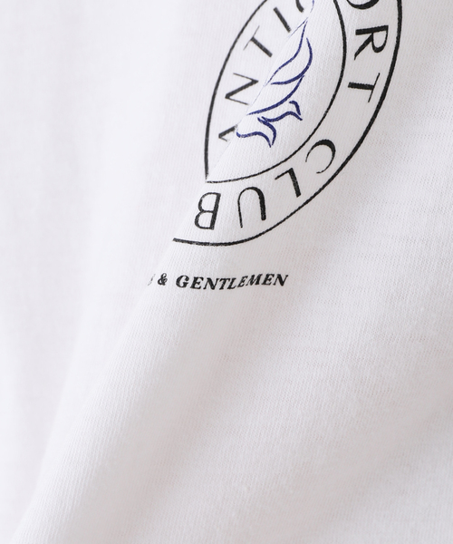 EDIFICE(エディフィス)の「【RUSSELL ATHLETIC】別注 AE.CLUB ベースボールTシャツ(Tシャツ/カットソー・メンズ・ネイビー/グリーン・MEDIUM/LARGE)」の21枚目の写真