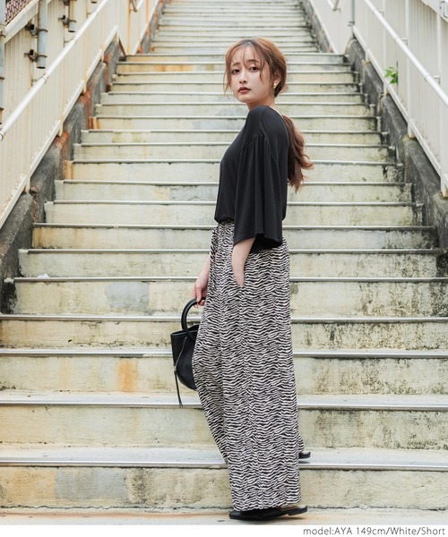 coca(coca)(コカ)の「ぜブラリラックスパンツ(その他パンツ・レディース・ホワイト/ブラウン・SHORT/LONG)」の5枚目の写真