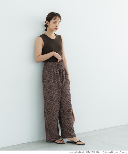 coca(coca)(コカ)の「ぜブラリラックスパンツ(その他パンツ・レディース・ホワイト/ブラウン・SHORT/LONG)」の12枚目の写真