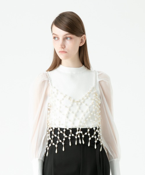 Loulou Willoughby（ルルウィルビー）の「【LOULOU WILLOUGHBY】パールビスチェ（その他トップス）」 WEAR