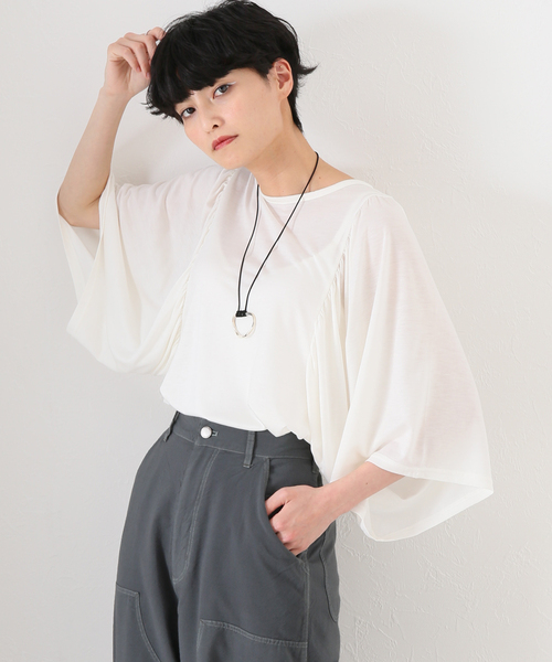 ギャザースリーブプルオーバー（Tシャツ／カットソー）｜JOURNAL