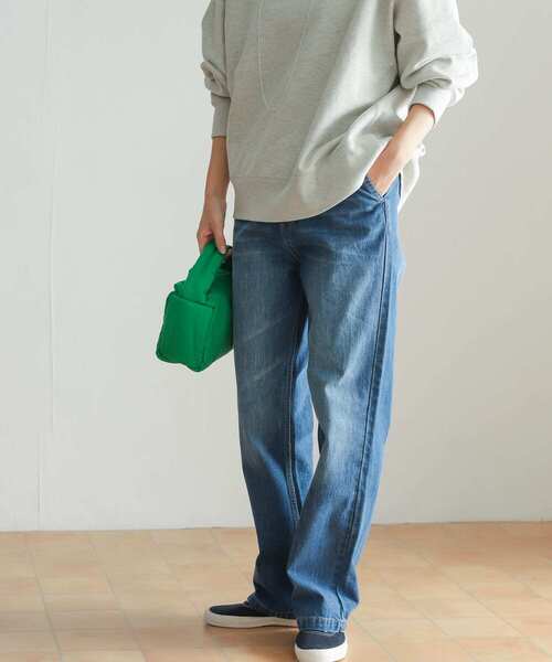 URBAN RESEARCH DOORS（アーバンリサーチドアーズ）の「デニムワイドパンツ（デニムパンツ・レディース・ワンウォッシュ/インディゴブルー・LARGE/MEDIUM/SMALL）」の6枚目の写真