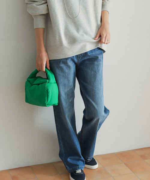 URBAN RESEARCH DOORS（アーバンリサーチドアーズ）の「デニムワイドパンツ（デニムパンツ・レディース・ワンウォッシュ/インディゴブルー・LARGE/MEDIUM/SMALL）」の9枚目の写真