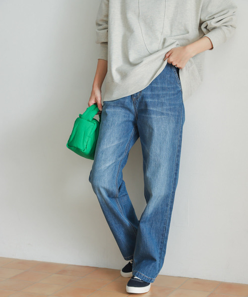 URBAN RESEARCH DOORS（アーバンリサーチドアーズ）の「デニムワイドパンツ（デニムパンツ・レディース・ワンウォッシュ/インディゴブルー・LARGE/MEDIUM/SMALL）」の10枚目の写真