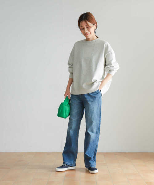 URBAN RESEARCH DOORS（アーバンリサーチドアーズ）の「デニムワイドパンツ（デニムパンツ・レディース・ワンウォッシュ/インディゴブルー・LARGE/MEDIUM/SMALL）」の13枚目の写真