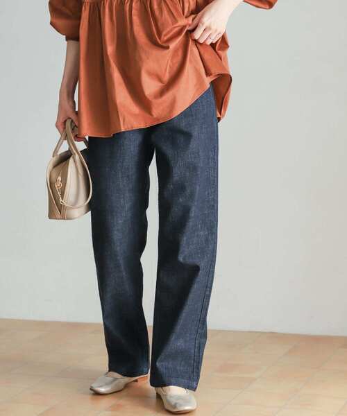 URBAN RESEARCH DOORS（アーバンリサーチドアーズ）の「デニムワイドパンツ（デニムパンツ・レディース・ワンウォッシュ/インディゴブルー・LARGE/MEDIUM/SMALL）」の17枚目の写真