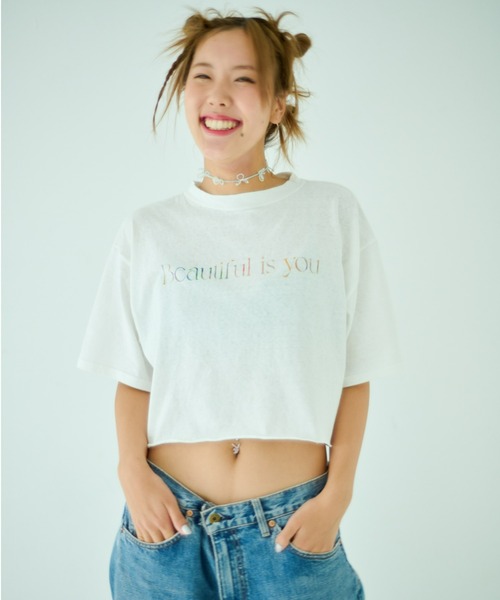 STOCK（ストック）の「Beautiful Tee（Tシャツ/カットソー・レディース・ホワイト・FREE）」の8枚目の写真