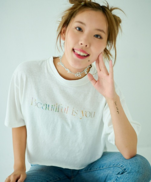 STOCK（ストック）の「Beautiful Tee（Tシャツ/カットソー・レディース・ホワイト・FREE）」の7枚目の写真