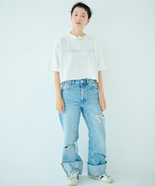 STOCK（ストック）の「Beautiful Tee（Tシャツ/カットソー・レディース・ホワイト・FREE）」の22枚目の写真