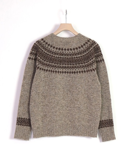 NOR'EASTERLY（ノアイースターリー）の「[NOR’EASTERLY ] L/S CREW 2TONE NORDIC（ニット/セーター・レディース・ブルー系その他/レッド系その他/グレー系その他/ブラウン系その他・34/36）」の5枚目の写真