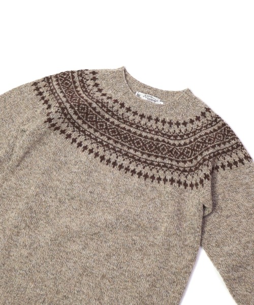 NOR'EASTERLY（ノアイースターリー）の「[NOR’EASTERLY ] L/S CREW 2TONE NORDIC（ニット/セーター・レディース・ブルー系その他/レッド系その他/グレー系その他/ブラウン系その他・34/36）」の17枚目の写真