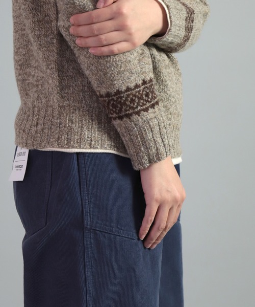 NOR'EASTERLY（ノアイースターリー）の「[NOR’EASTERLY ] L/S CREW 2TONE NORDIC（ニット/セーター・レディース・ブルー系その他/レッド系その他/グレー系その他/ブラウン系その他・34/36）」の10枚目の写真