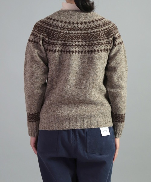 NOR'EASTERLY（ノアイースターリー）の「[NOR’EASTERLY ] L/S CREW 2TONE NORDIC（ニット/セーター・レディース・ブルー系その他/レッド系その他/グレー系その他/ブラウン系その他・34/36）」の12枚目の写真