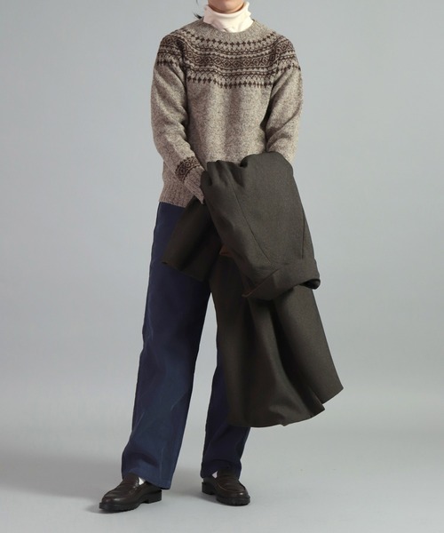 NOR'EASTERLY（ノアイースターリー）の「[NOR’EASTERLY ] L/S CREW 2TONE NORDIC（ニット/セーター・レディース・ブルー系その他/レッド系その他/グレー系その他/ブラウン系その他・34/36）」の13枚目の写真