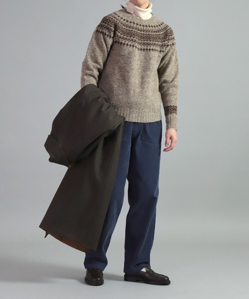 NOR'EASTERLY（ノアイースターリー）の「[NOR’EASTERLY ] L/S CREW 2TONE NORDIC（ニット/セーター・レディース・ブルー系その他/レッド系その他/グレー系その他/ブラウン系その他・34/36）」の14枚目の写真