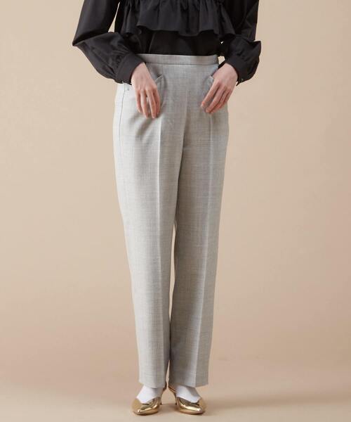 martinique/ウールサキソニーバックゴムパンツ