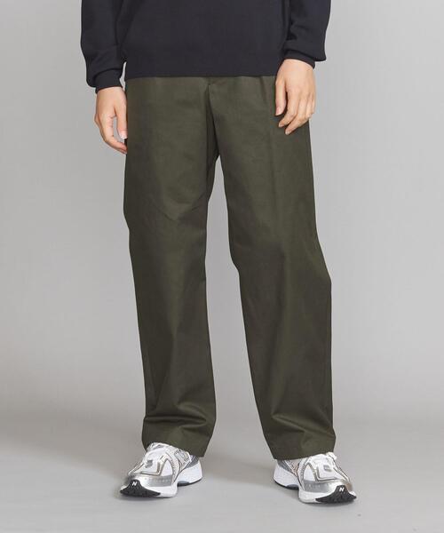 Thingless(シングレス)の「<Thingless> H/T 1PLEAT WIDE PANTS/パンツ(チノパンツ・メンズ・ベージュ/オリーブ・S/M/L)」の2枚目の写真