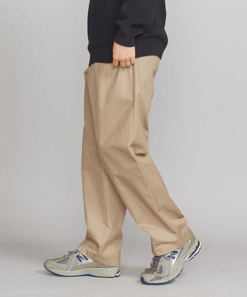 Thingless(シングレス)の「<Thingless> H/T 1PLEAT WIDE PANTS/パンツ(チノパンツ・メンズ・ベージュ/オリーブ・S/M/L)」の6枚目の写真