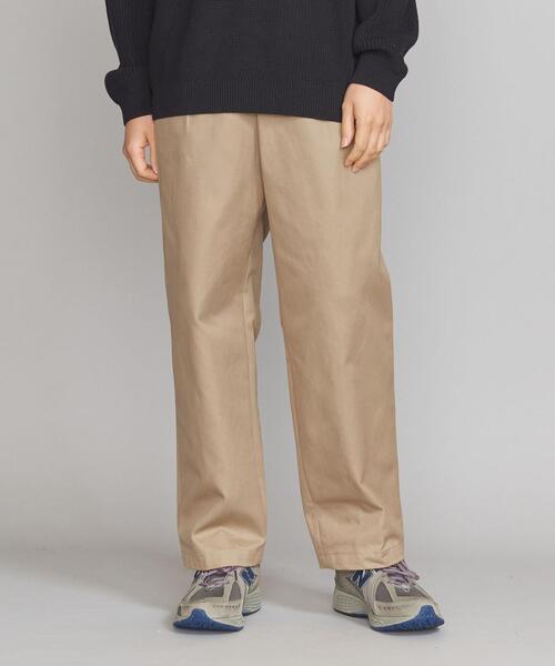 Thingless(シングレス)の「<Thingless> H/T 1PLEAT WIDE PANTS/パンツ(チノパンツ・メンズ・ベージュ/オリーブ・S/M/L)」の7枚目の写真
