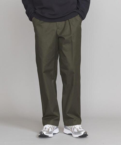 Thingless(シングレス)の「<Thingless> H/T 1PLEAT WIDE PANTS/パンツ(チノパンツ・メンズ・ベージュ/オリーブ・S/M/L)」の15枚目の写真