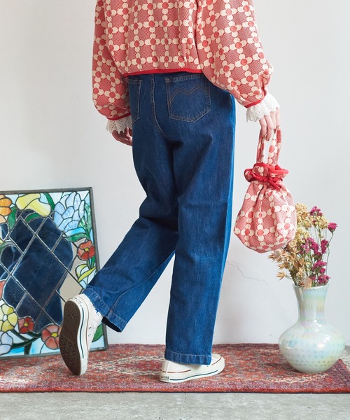 Dot&Stripes CHILD WOMAN(ドットアンドストライプス チャイルドウーマン)の「花柄キルトブリスターJAQ バッグ(トートバッグ・レディース・レッド/ブラック・FREE)」の7枚目の写真