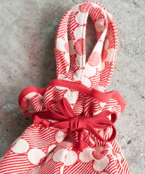 Dot&Stripes CHILD WOMAN(ドットアンドストライプス チャイルドウーマン)の「花柄キルトブリスターJAQ バッグ(トートバッグ・レディース・レッド/ブラック・FREE)」の12枚目の写真
