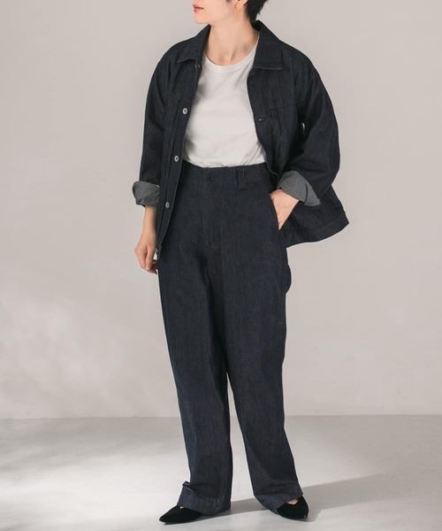 URBAN RESEARCH DOORS（アーバンリサーチドアーズ）の「UNIFY　セルビッジデニムGジャン（デニムジャケット・レディース・ネイビー・ONE）」の6枚目の写真