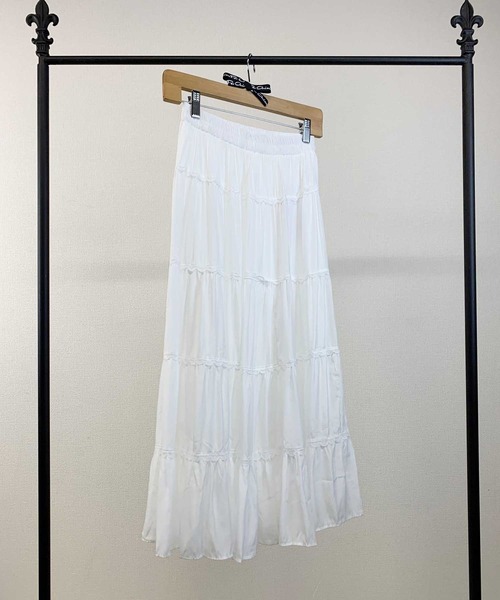 Clice de Paris（クリシェドゥパリス）の「K/5段ティアードSK（スカート・レディース・ブラック/ホワイト/ベージュ・ONESIZE）」の14枚目の写真