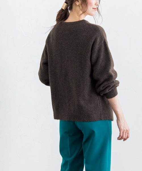 Pierrot(ピエロ)の「ふんわりシャギーニットカーディガン(カーディガン/ボレロ・レディース・ブラウン系その他/ベージュ系その他/グリーン系その他・M/L)」の15枚目の写真