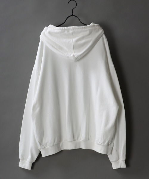 SITRY（シトリー）の「Big silhouette full zip sweat hoodie / ビッグシルエット フルジップ スウェット フーディ/パーカー（パーカー・メンズ・ブラック/グリーン/ホワイト/杢グレー・M/L）」の8枚目の写真