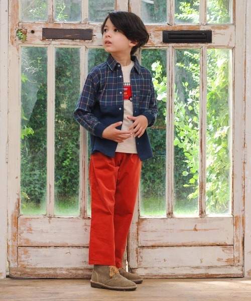 combimini（コンビミニ）の「バイカラーシャツ（シャツ/ブラウス・キッズ・ネイビー系/グリーン系その他・90/100/110/120/80）」の11枚目の写真