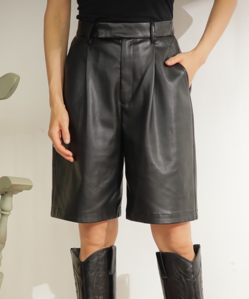 ROSE BUD（ローズバッド）の「Ｆレザーショーツ（その他パンツ・レディース・ブラック/ホワイト系その他・ONE SIZE）」の15枚目の写真