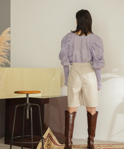 ROSE BUD（ローズバッド）の「Ｆレザーショーツ（その他パンツ・レディース・ブラック/ホワイト系その他・ONE SIZE）」の8枚目の写真