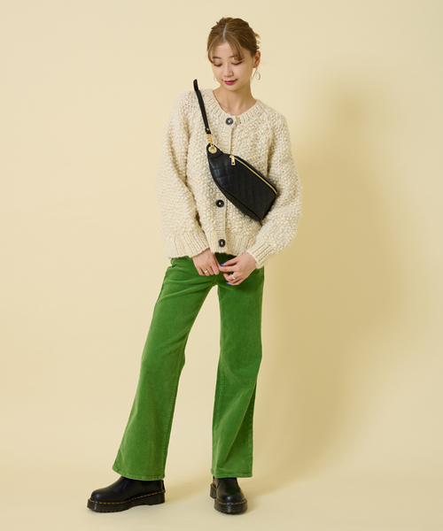 U by SPICK&SPAN SELECT(ユーバイスピックアンドスパンセレクト)の「【NEPAL HAND KNIT/ネパールハンドニット】別注コンパクトカーディガン(カーディガン/ボレロ・レディース・ベージュ/アイボリー・FREE)」の5枚目の写真