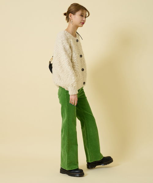 U by SPICK&SPAN SELECT(ユーバイスピックアンドスパンセレクト)の「【NEPAL HAND KNIT/ネパールハンドニット】別注コンパクトカーディガン(カーディガン/ボレロ・レディース・ベージュ/アイボリー・FREE)」の10枚目の写真