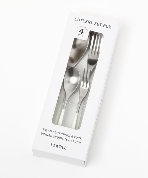 LAKOLE（ラコレ）の「スリムカトラリー4点セット / 157125（カトラリー・レディース・グレー/ホワイト/ピンク/ダークグレー/グリーン・FREE）」の17枚目の写真
