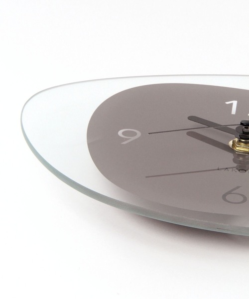 LAKOLE（ラコレ）の「アシンメトリーガラス掛け時計 / 162738（掛け時計・レディース・グレー/ホワイト/チャコール・FREE）」の8枚目の写真