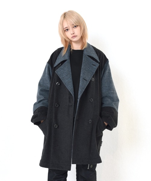 MILKBOY（ミルクボーイ）の「2TONE COAT（ピーコート・メンズ・B/A・FREE）」の2枚目の写真
