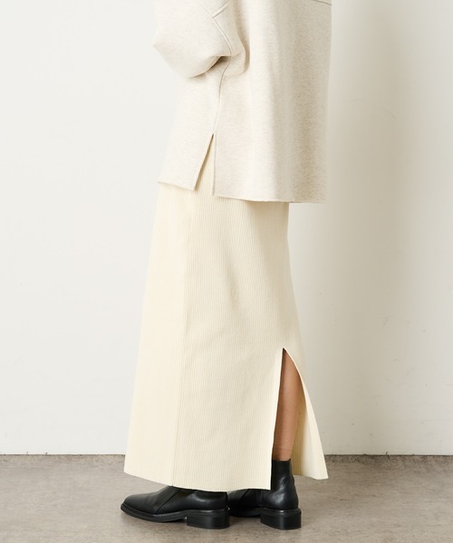 Omekashi（オメカシ）の「リブタイトスカート（スカート・レディース・ブラック/グレー/オフホワイト・FREE）」の9枚目の写真