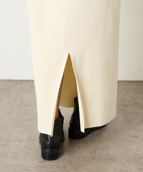 Omekashi（オメカシ）の「リブタイトスカート（スカート・レディース・ブラック/グレー/オフホワイト・FREE）」の18枚目の写真