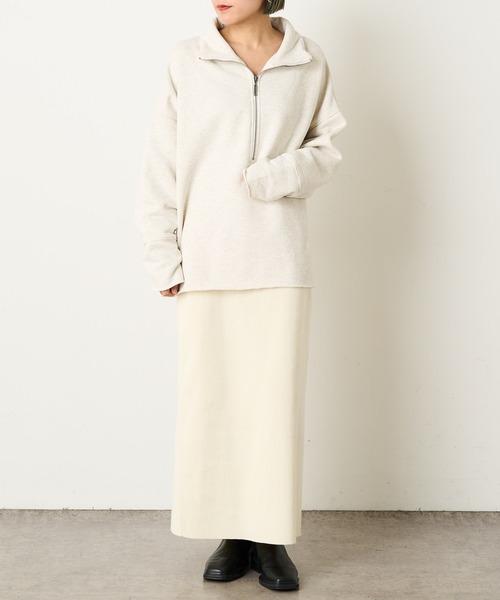 Omekashi（オメカシ）の「リブタイトスカート（スカート・レディース・ブラック/グレー/オフホワイト・FREE）」の10枚目の写真