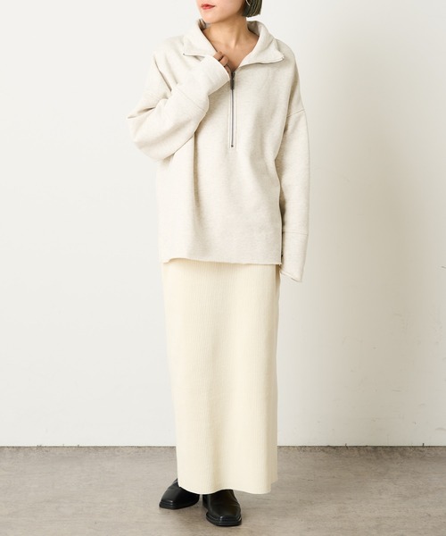 Omekashi（オメカシ）の「リブタイトスカート（スカート・レディース・ブラック/グレー/オフホワイト・FREE）」の11枚目の写真