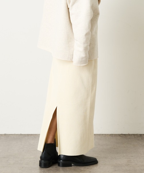 Omekashi（オメカシ）の「リブタイトスカート（スカート・レディース・ブラック/グレー/オフホワイト・FREE）」の7枚目の写真