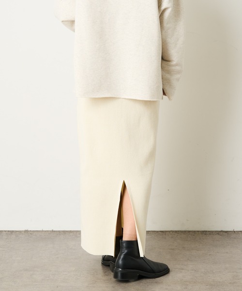 Omekashi（オメカシ）の「リブタイトスカート（スカート・レディース・ブラック/グレー/オフホワイト・FREE）」の8枚目の写真