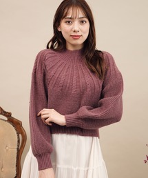 送込♡Noelaぺプラムアンゴラニット 2WAYアンゴララクーン混ニット | ニット | NOELA OFFICIAL WEB STORE