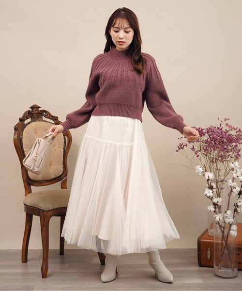 新品！ノエラ　ケーブルニット スパンコールラメケーブルニット | ニット | NOELA OFFICIAL WEB STORE